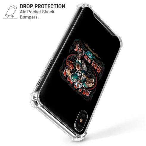 Liquid Blue NFL Miami Dolphins Running Back iPhone XS Max Clear Case